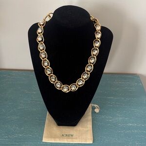 Brand New J Crew BOLD adjustable crystal necklace